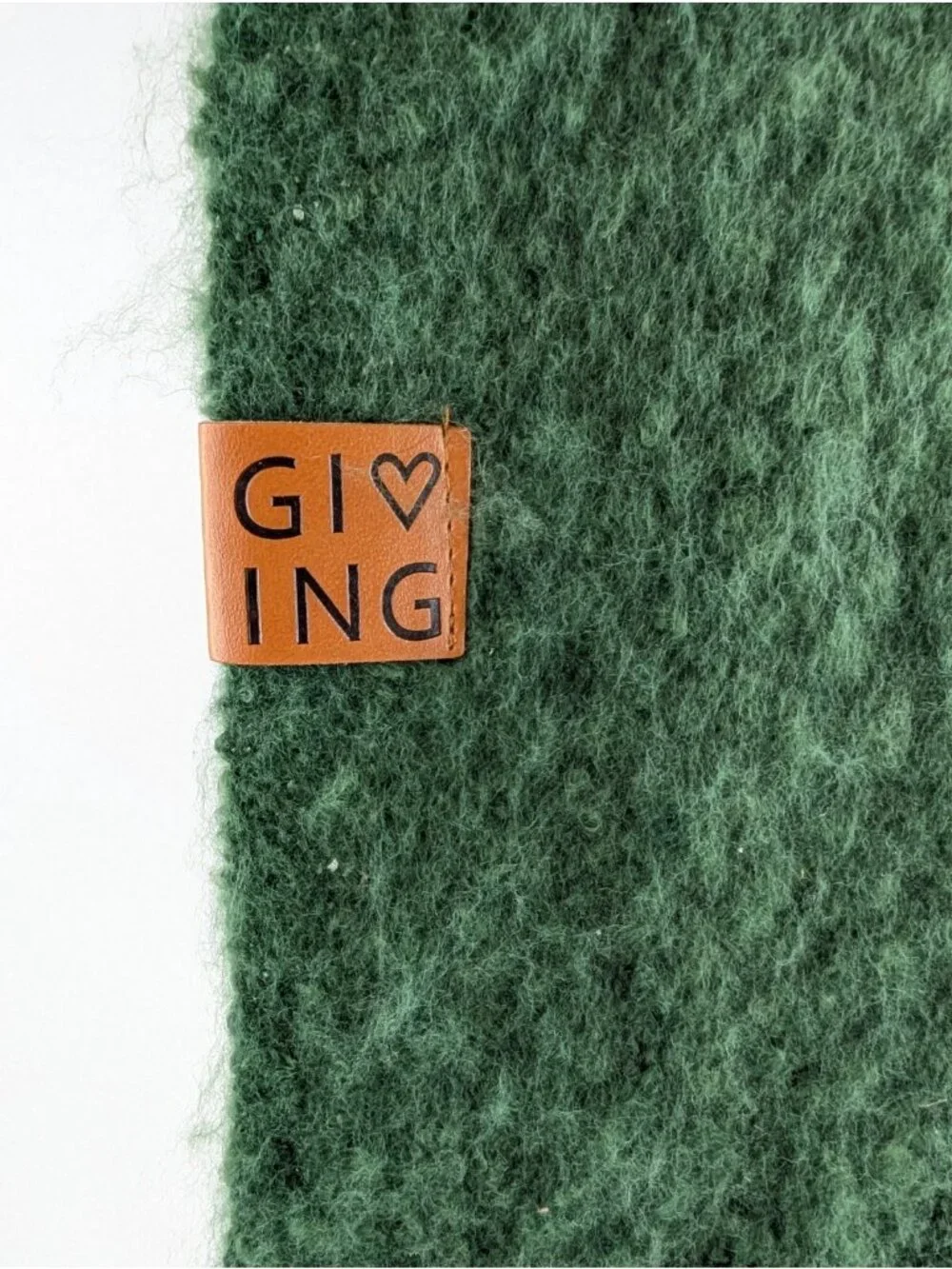 Victoria Leland Designs Womens Scarf Green Wool Blend by The Giving Project Soft